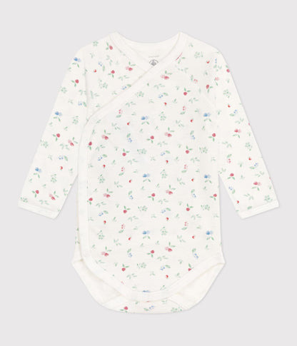 || Petit Bateau || Overslagromper lange mouwen - Kersjes
