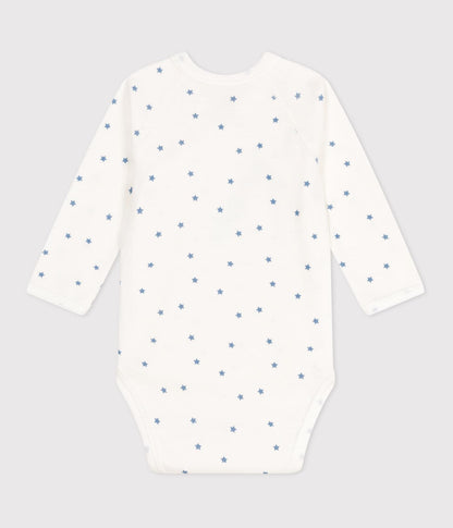 || Petit Bateau || Overslagromper lange mouwen - Sterretjes