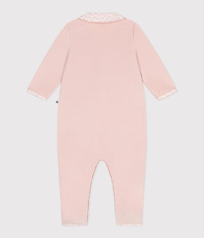 || Petit Bateau || Fluwelen boxpak met kraagje en bloemetjes
