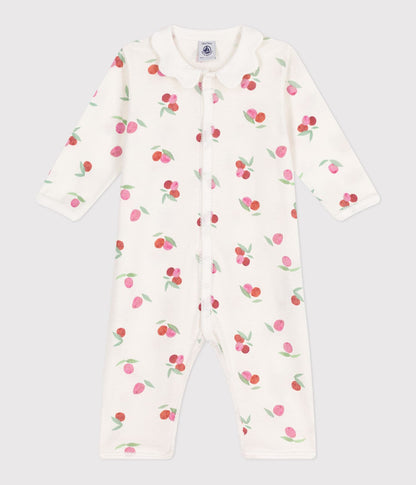 || Petit Bateau || Pyjamapak zonder voetjes met kraag - Kersen