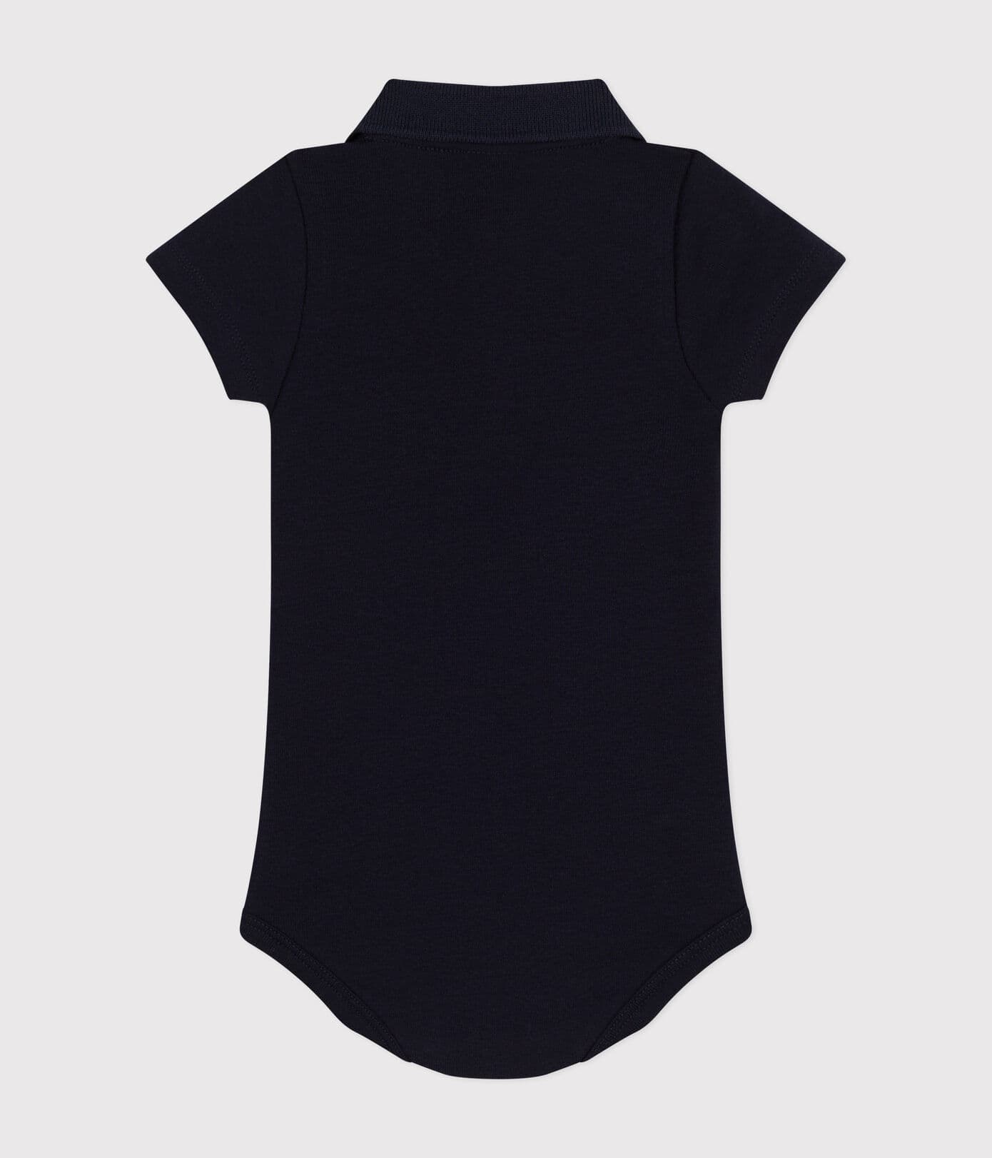 || Petit Bateau || Basis polo romper met korte mouwen - Blauw
