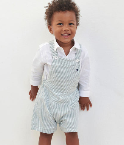 || Petit Bateau || Gestreepte tuinbroek