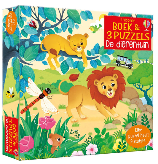 || Usborne || Boek & puzzels - Dierentuin