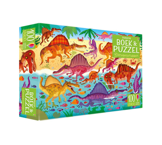 || Usborne || Boek & puzzel - Dinosaurussen