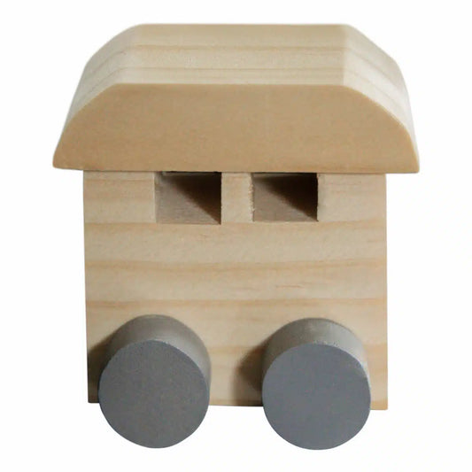 || Jep Kids || Houten Treinletter - Eindwagon