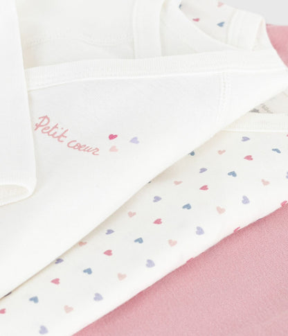 || Petit Bateau || Set overslagromper lange mouwen - Hartjes