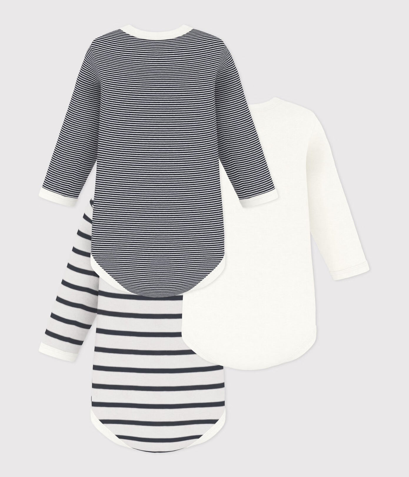 || Petit Bateau || Basis set romper lange mouwen - Strepen