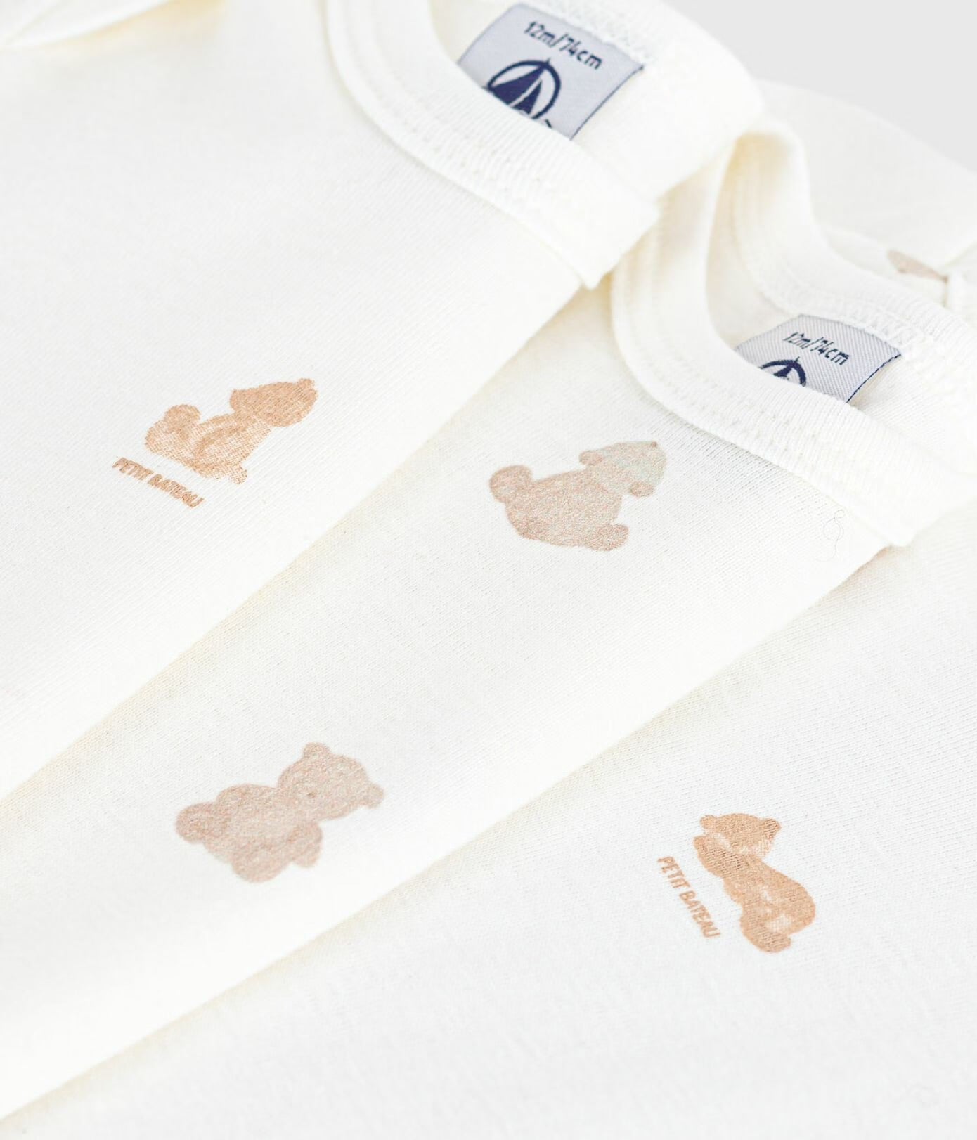 || Petit Bateau || Basis set romper korte mouwen - Beren