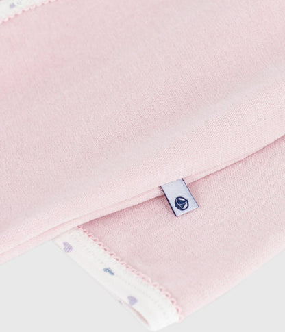 || Petit Bateau || Fluwelen boxpak met voetjes en kraagje - Hartjes