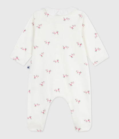 || Petit Bateau || Katoenen boxpak met voetjes - Bloemen
