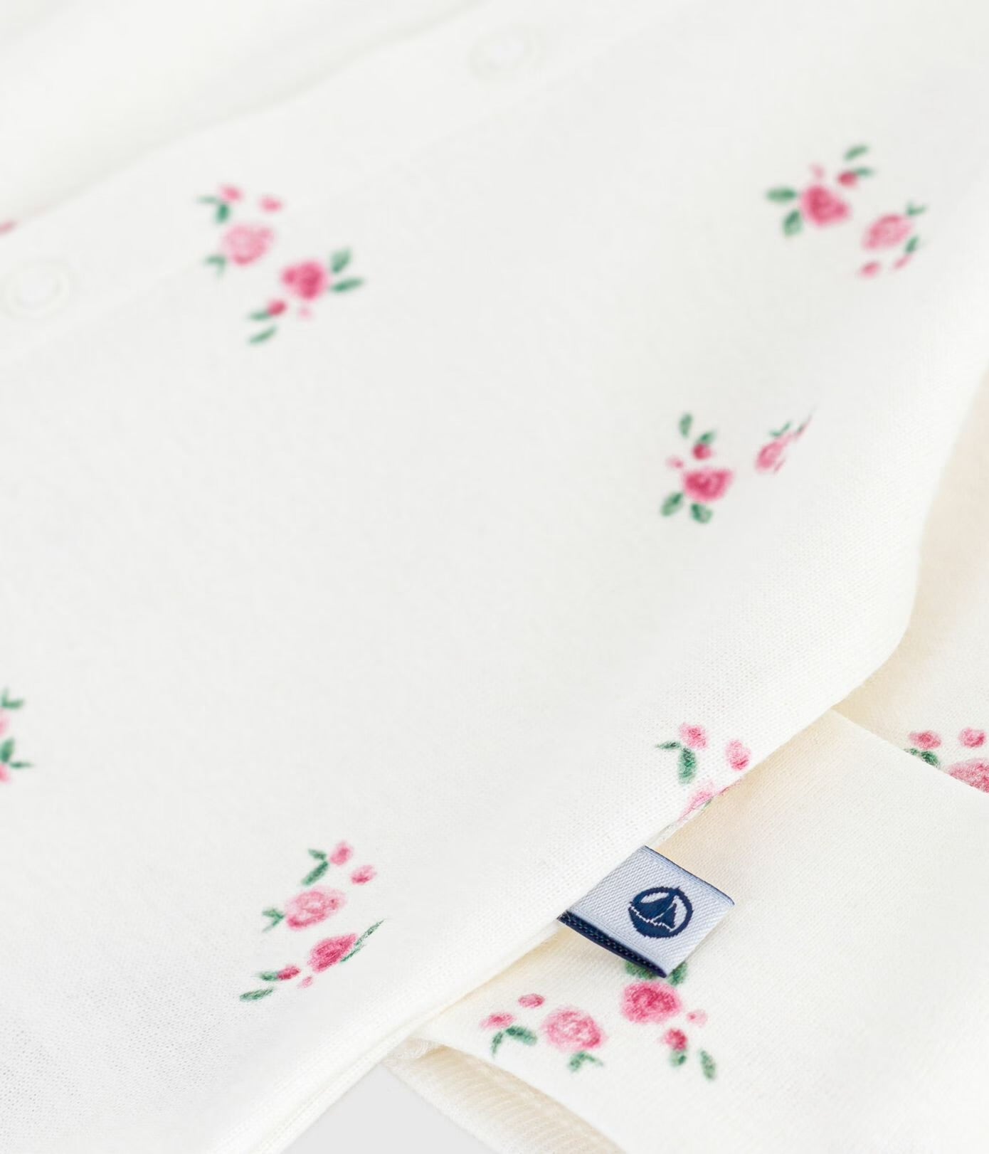 || Petit Bateau || Katoenen boxpak met voetjes - Bloemen