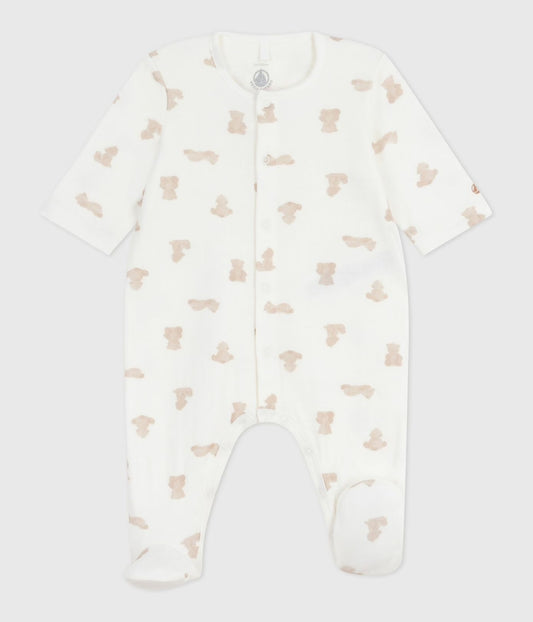 || Petit Bateau || Unisex tubic katoenen boxpak met voetjes - Beren