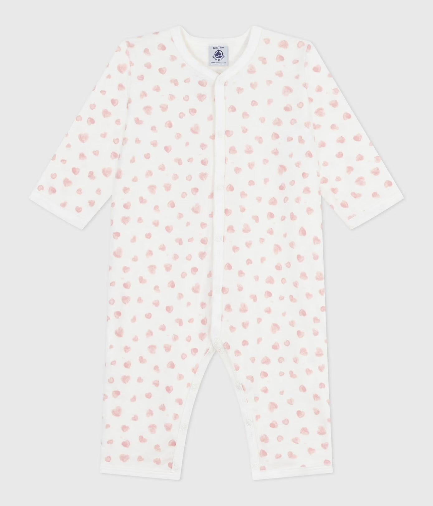 || Petit Bateau || Boxpak zonder voetjes - Hartjes