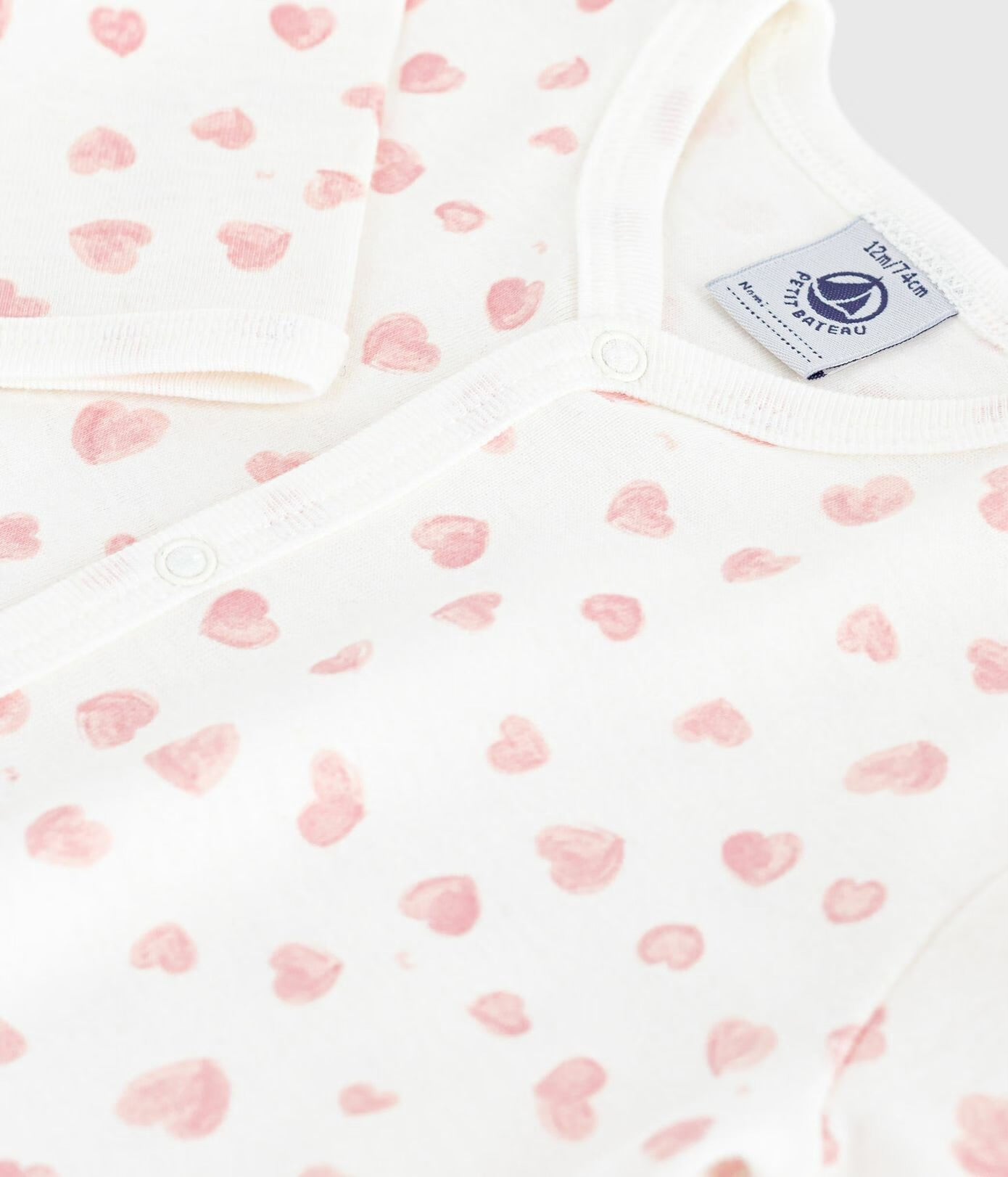 || Petit Bateau || Boxpak zonder voetjes - Hartjes