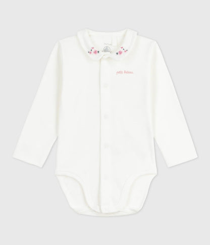 || Petit Bateau || Babyromper met kraagje - Bloem
