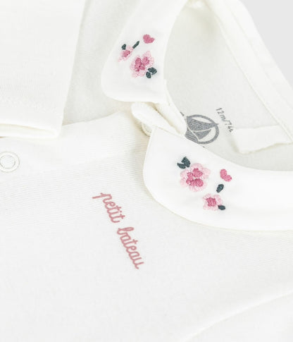 || Petit Bateau || Babyromper met kraagje - Bloem