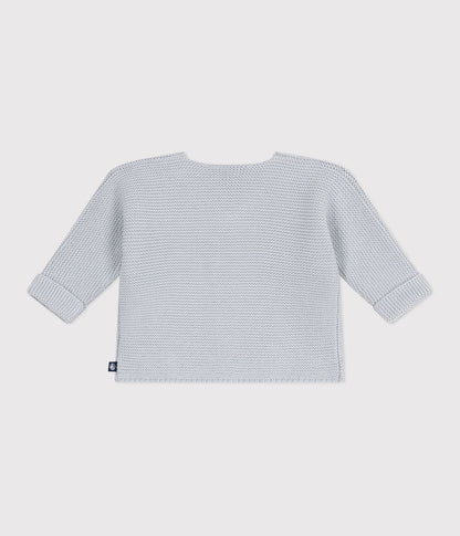 || Petit Bateau || Basis gebreid vest met knopen - Blauw
