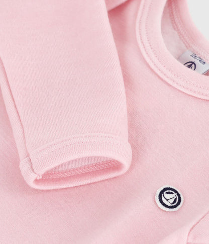 || Petit Bateau || Wollen basis romper - Roze