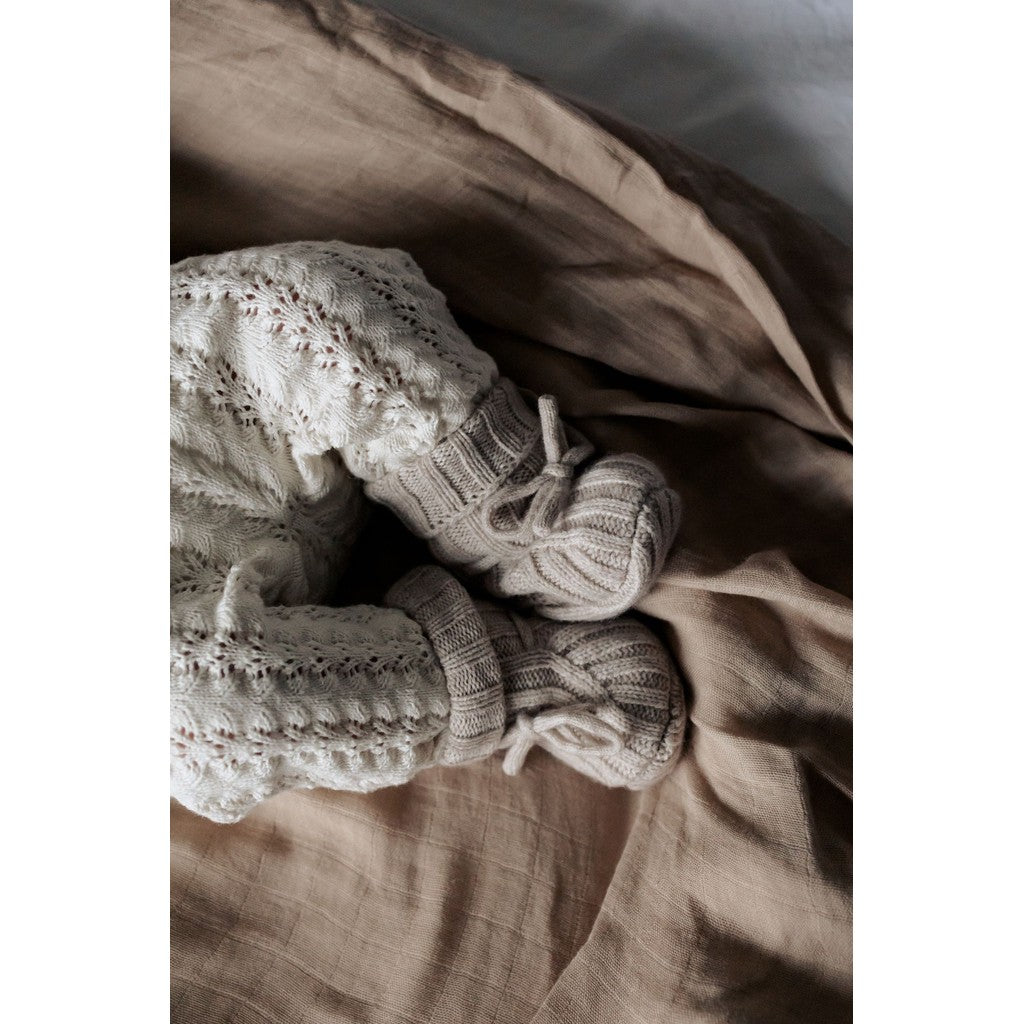 || Moalie || Merino newborn socks - Zand
