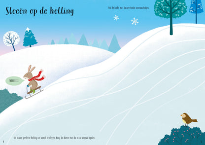 || Usborne || Glitter stickerboek - Winter