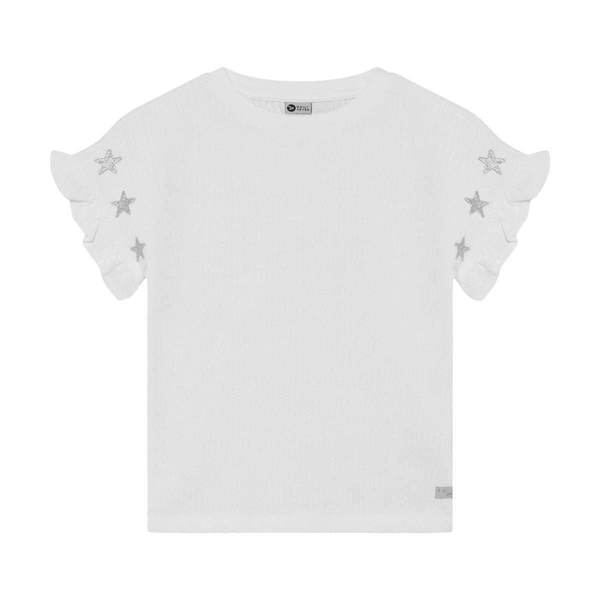 || Daily7 || T-shirt met geborduurde sterren