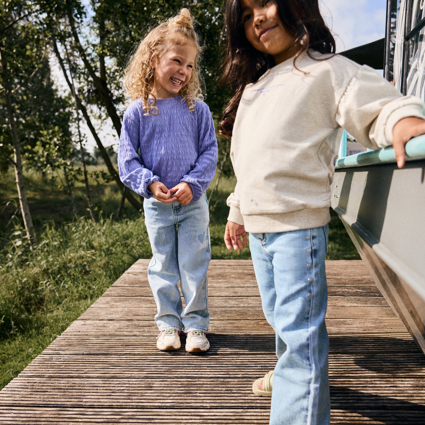 || Daily7 || Jeans met studs - Wide fit