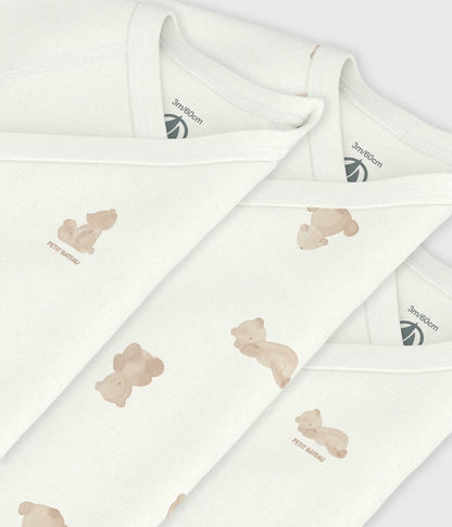 || Petit Bateau || Basis set overslagromper korte mouwen - Beertjes