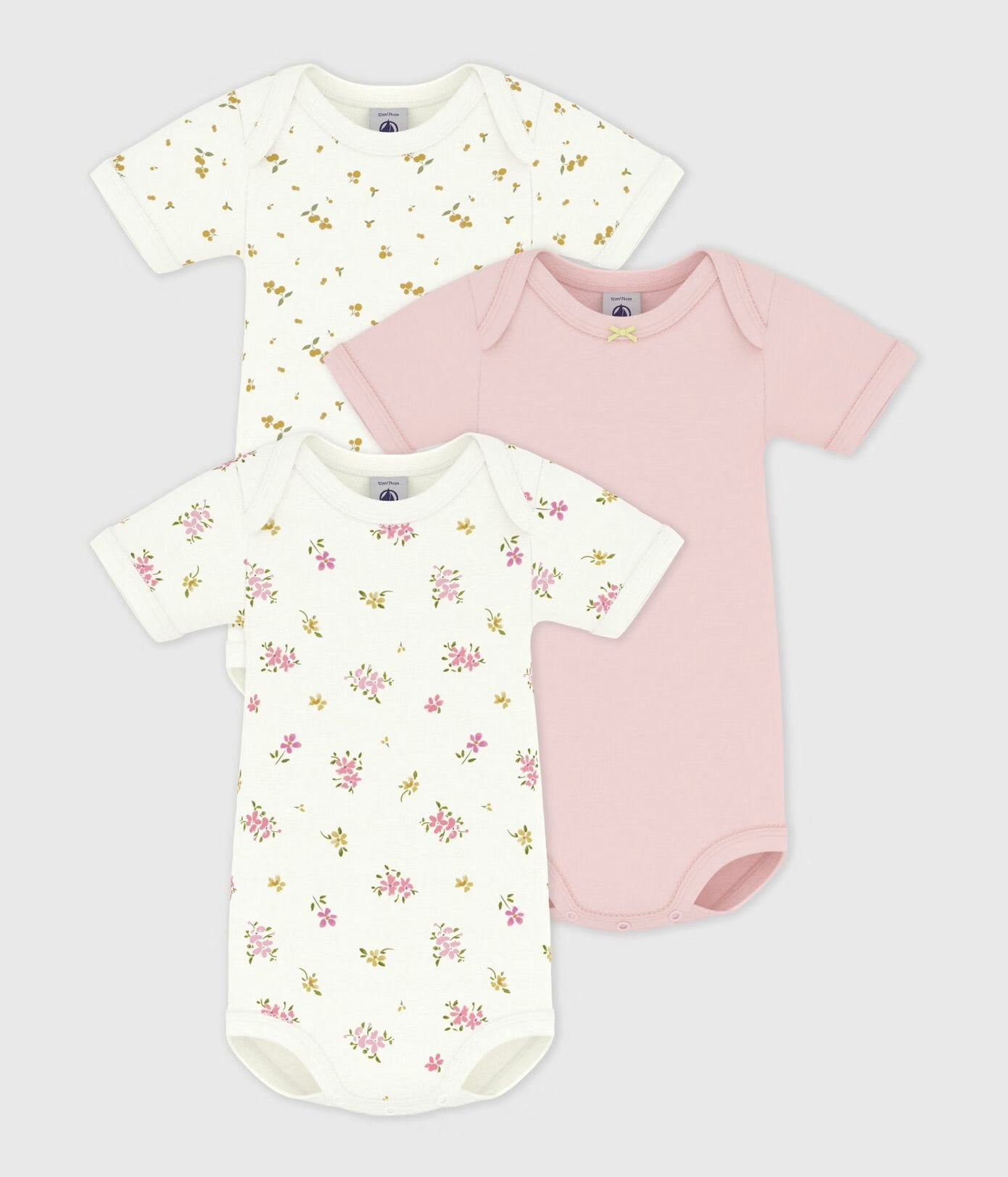 || Petit Bateau || Set romper korte mouw - Bloemen