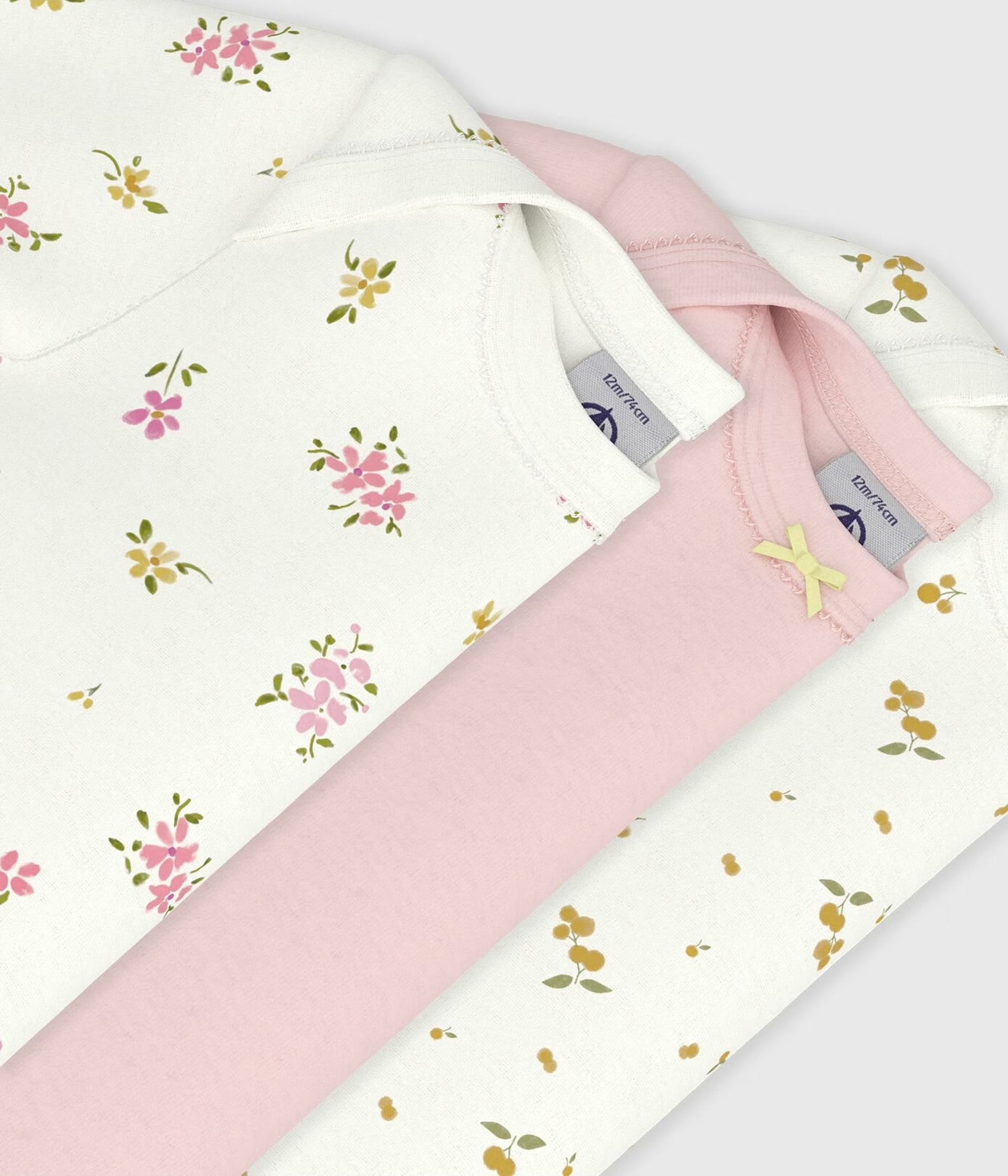|| Petit Bateau || Set romper korte mouw - Bloemen