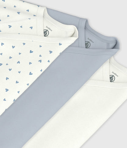 || Petit Bateau || Set overslagromper lange mouwen - Blauwe hartjes