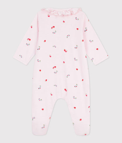 || Petit Bateau || Katoenen boxpak met voetjes - Aardbei