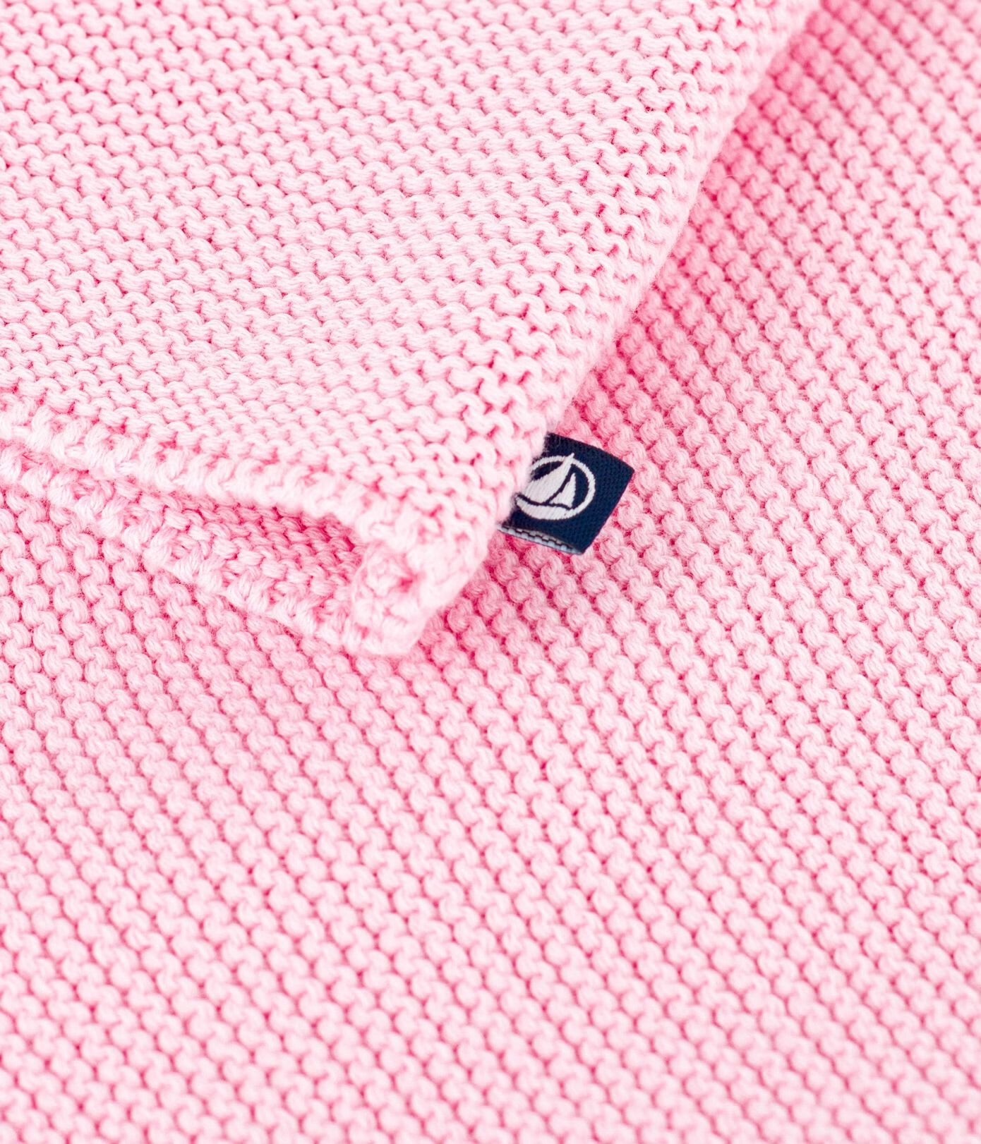 || Petit Bateau || Basis gebreid vest met knopen - Roze