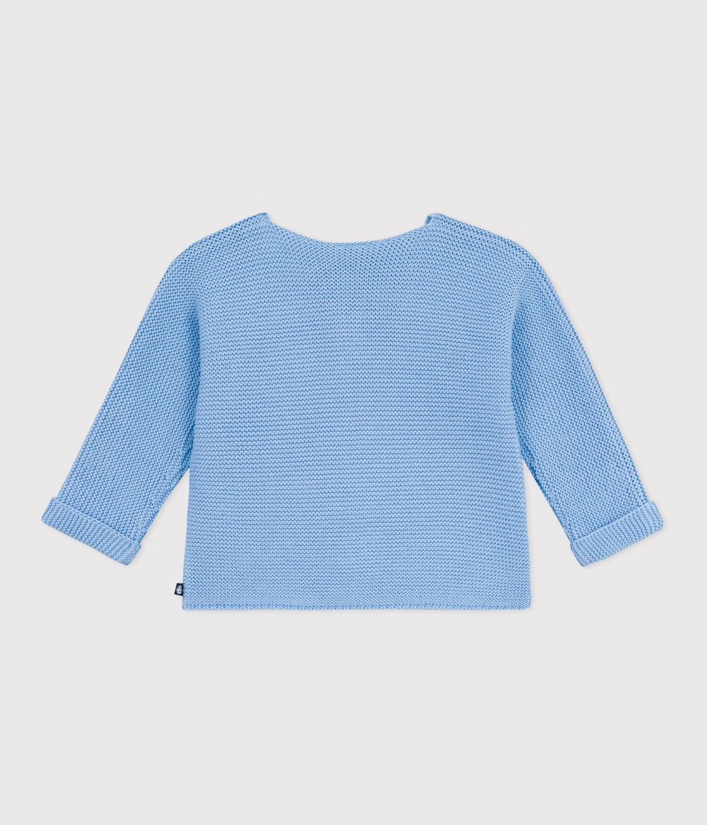 || Petit Bateau || Basis gebreid vest met knopen - Blauw