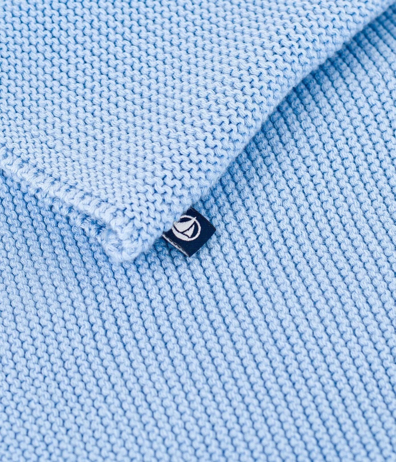 || Petit Bateau || Basis gebreid vest met knopen - Blauw