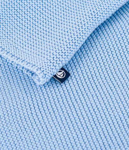 || Petit Bateau || Basis gebreid vest met knopen - Blauw