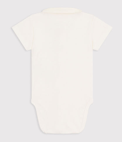 || Petit Bateau || Babyromper korte mouw met kraagje - Walvis