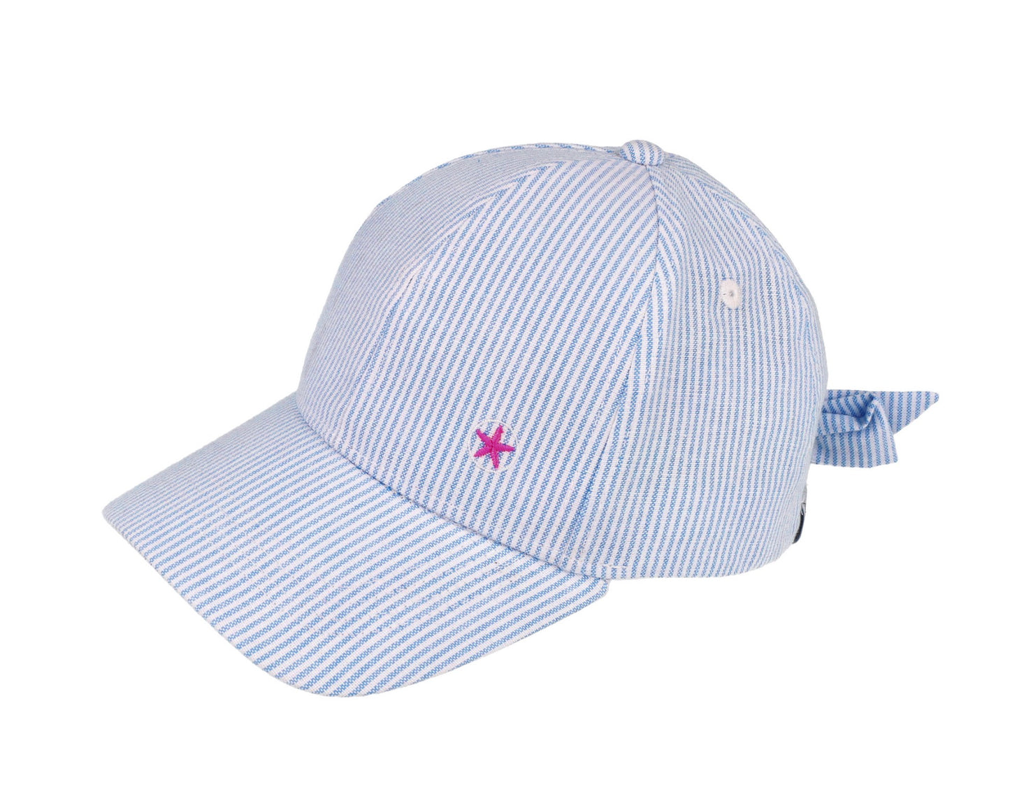 || Maximo || Gestreepte pet met strik - Blauw