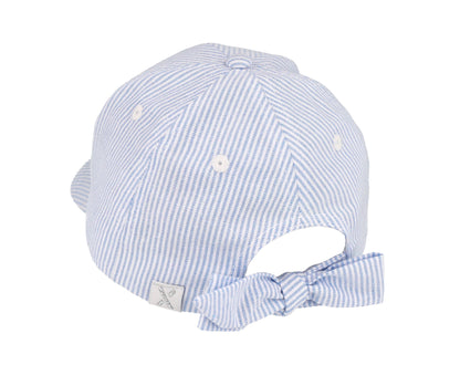 || Maximo || Gestreepte pet met strik - Blauw