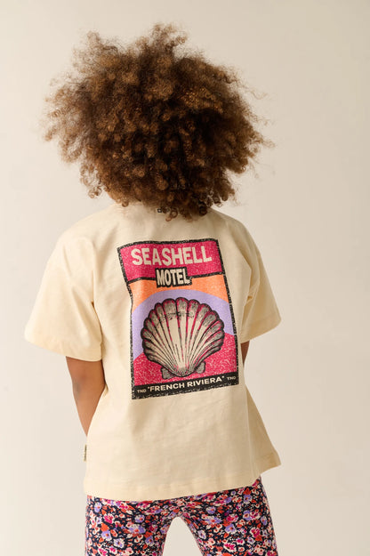 || Tumble ‘N Dry || T-shirt met schelpen offwhite - Nautalis