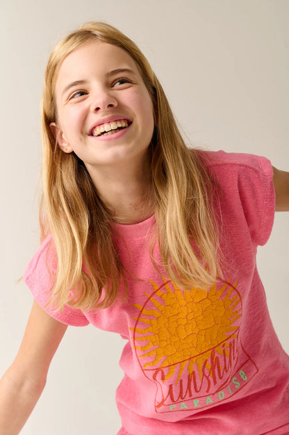 || Tumble ‘N Dry || Badstof t-shirt met zon - Anapolis