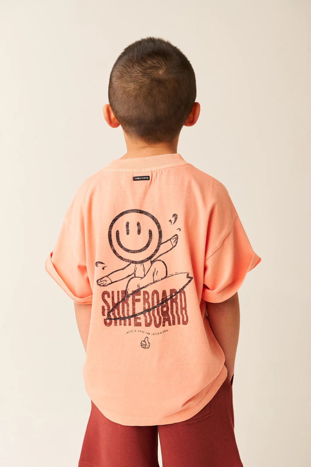 || Tumble ‘N Dry || T-shirt met smiley backprint - Coral Bay