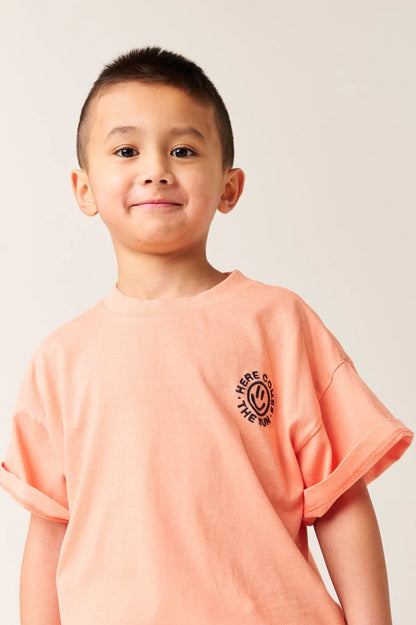 || Tumble ‘N Dry || T-shirt met smiley backprint - Coral Bay