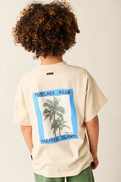 || Tumble ‘N Dry || T-shirt met backprint - Paradise Island