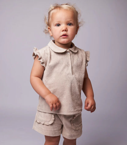 || Gymp || Badstof shorts ruffels - Ido