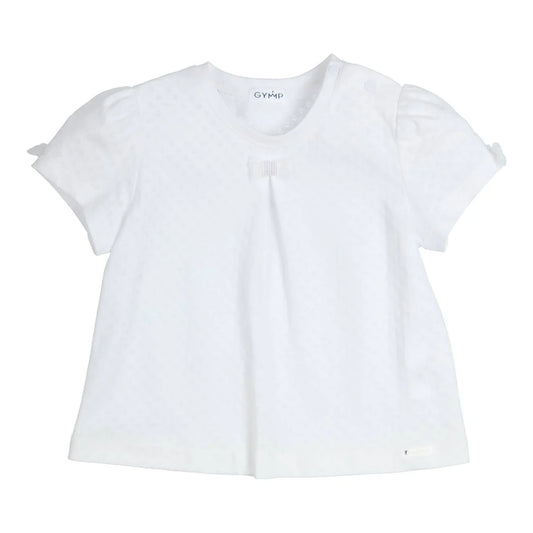 || Gymp || T-shirt pointelle met strikjes - Bambi