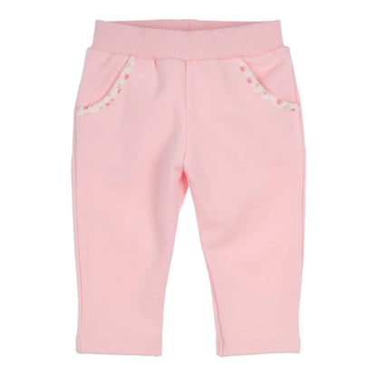 || Gymp || Joggingbroek met bloemetjes biesje - Carbon