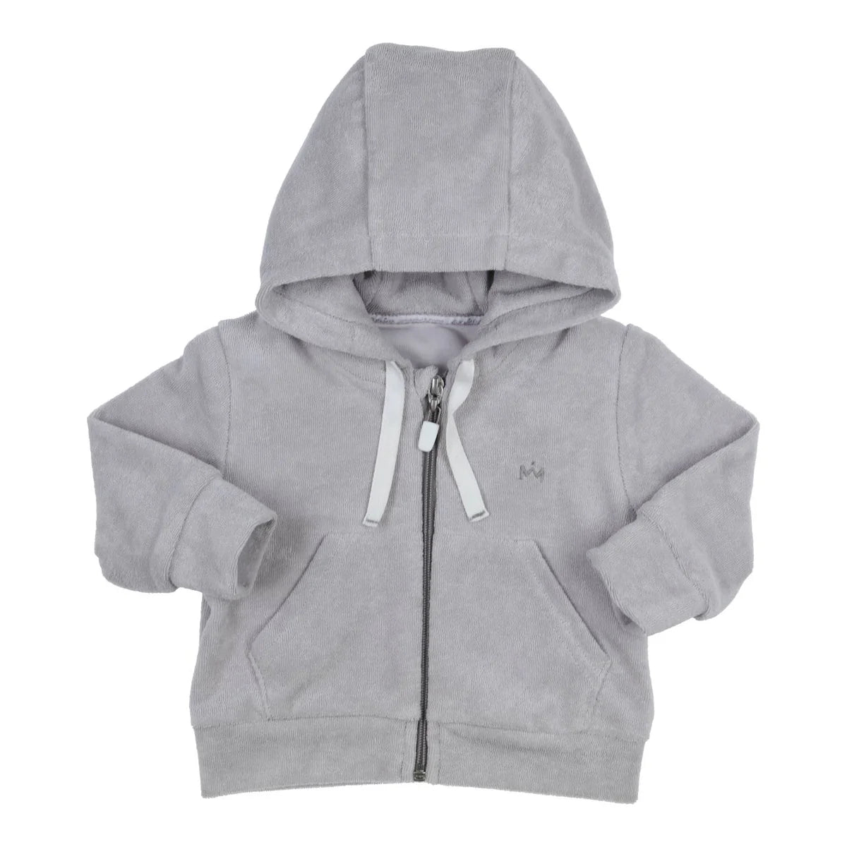 || Gymp || Badstof vest met capuchon grijs - Ido
