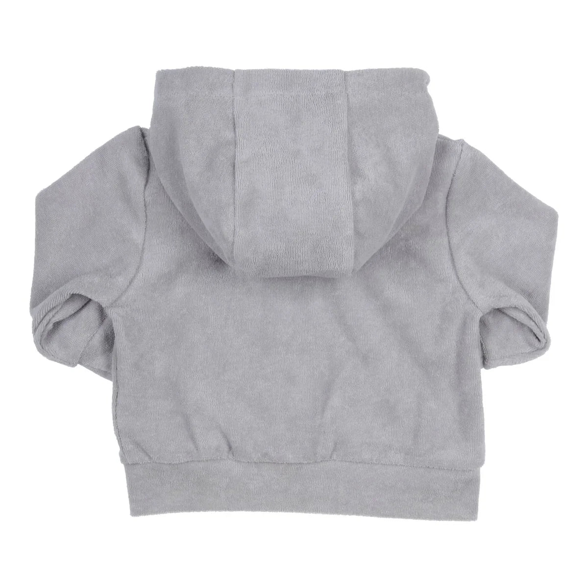 || Gymp || Badstof vest met capuchon grijs - Ido