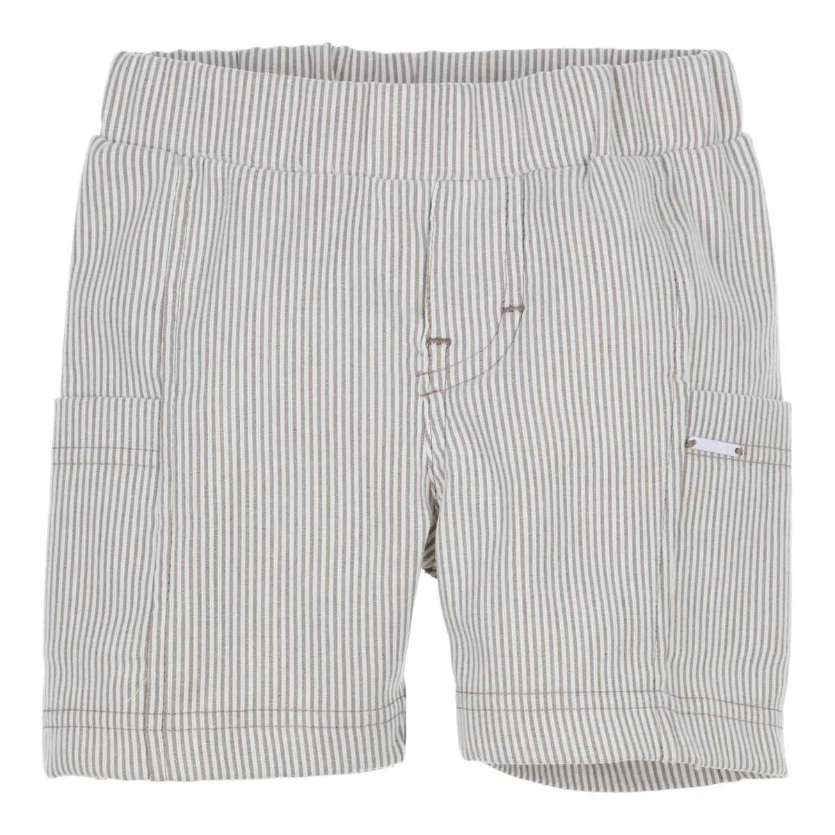 || Gymp || Gestreepte korte broek beige - Gidi