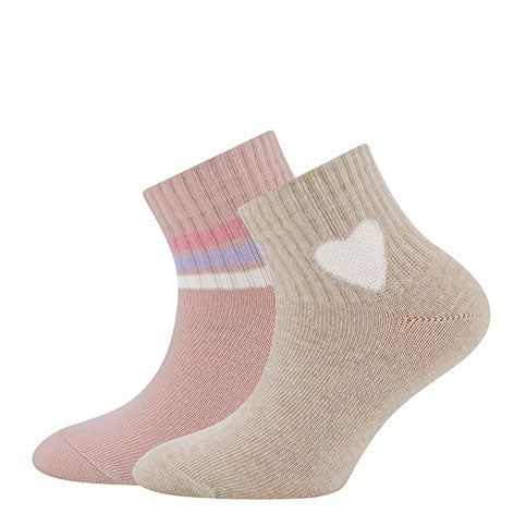 || Ewers || Korte sportsokken met hart - Roze